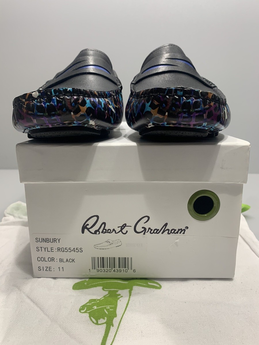 Robert Graham Sunbury Driving Shoe 11 Blk/Multi | eBay display picture 2