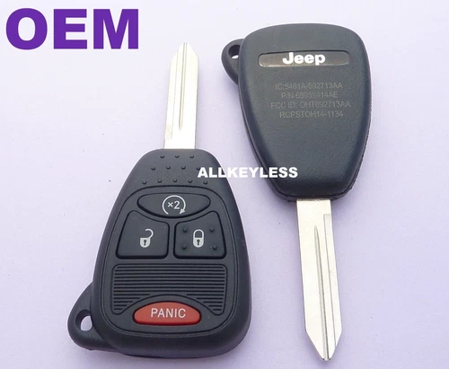OEM 2007+ JEEP COMPASS PATRIOT WRANGLER keyless entry remote key fob OHT692713AA - product listing photo
