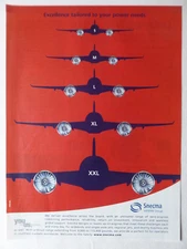 8/2007 PUB SNECMA SAFRAN AIRCRAFT ENGINE ENGINE AVIATION ORIGINAL AD