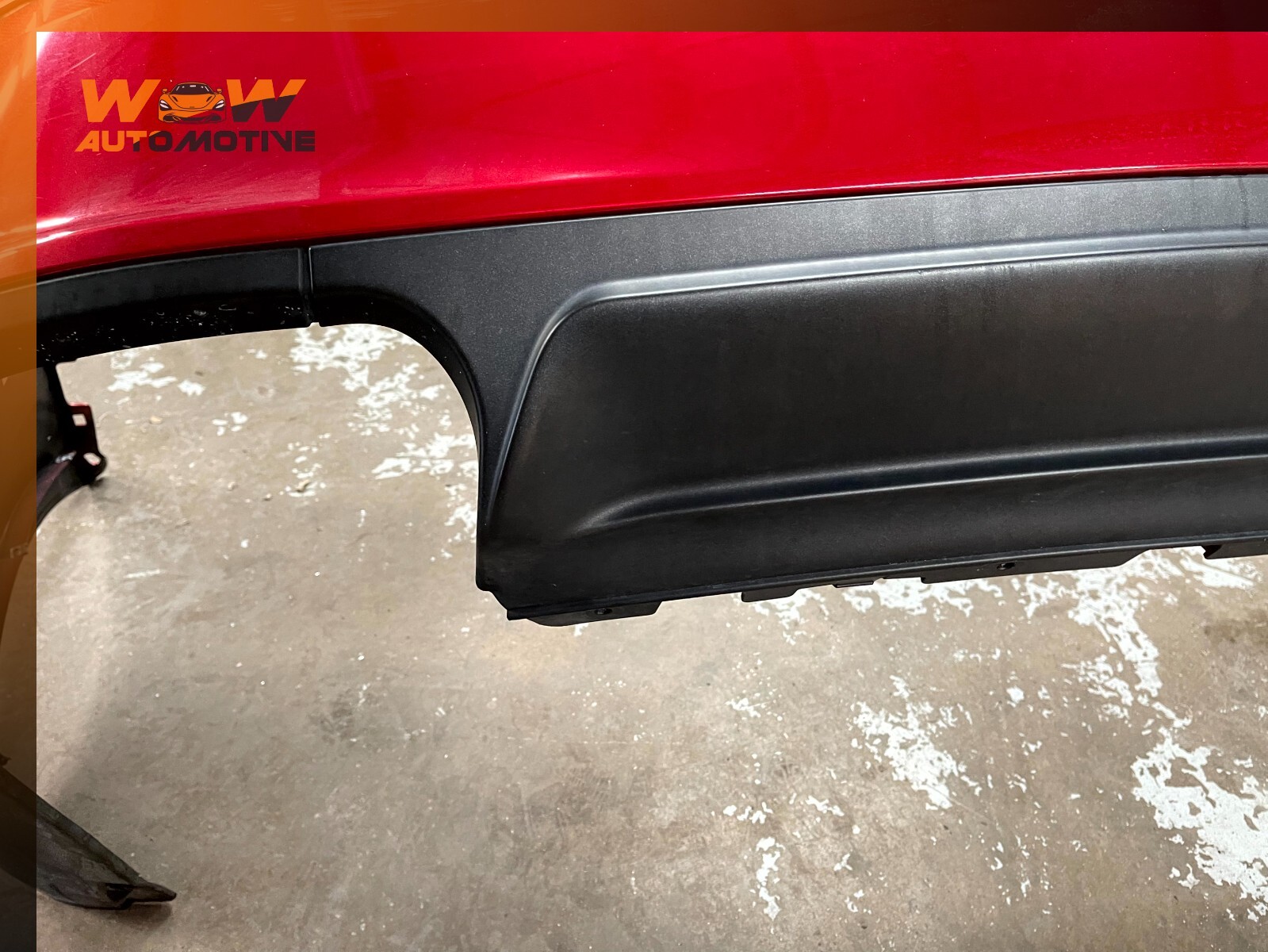 14-17 MASERATI GHIBLI REAR BUMPER COVER RED OEM