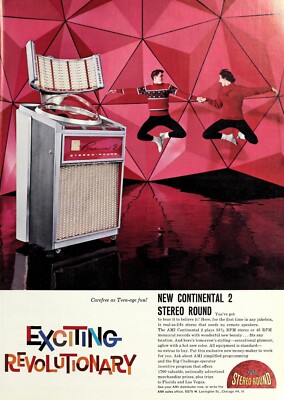 AMI Continental 2 Juke Box - Record Player - Vintage Ad Image 5 x 7 inches