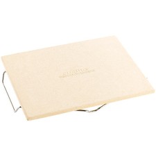 Cucina di Modena Pizzastein mit Metall-Gestell, rechteckig, 38 x 30 cm