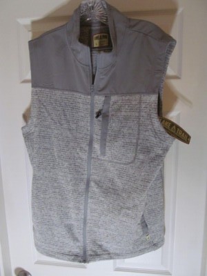Lake & Trail Mens Outdoor Vest, Gray, Size  XL