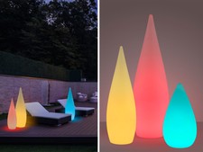 Lampade da terra esterne a LED senza alimentazione Lampade da terra con batteria
