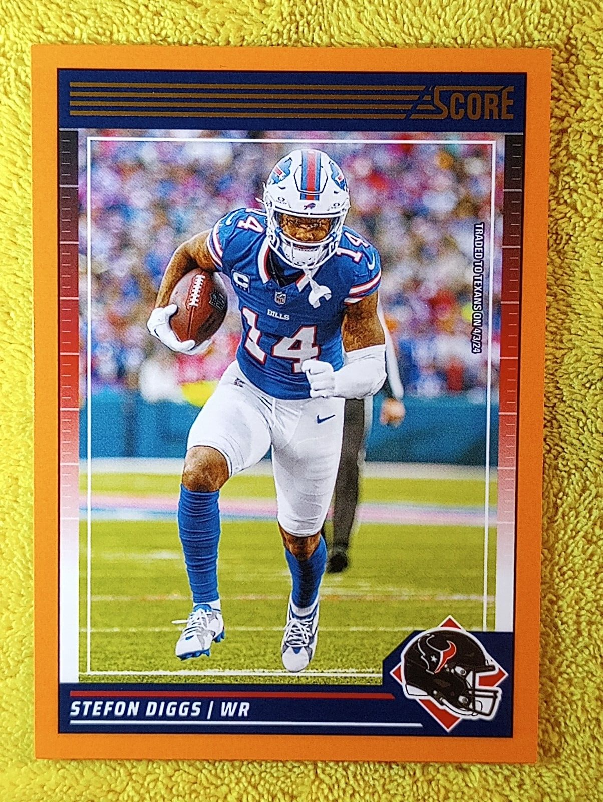 2024 Panini Score Orange Parallel #31 Stefon Diggs Houston Texans (NM)
