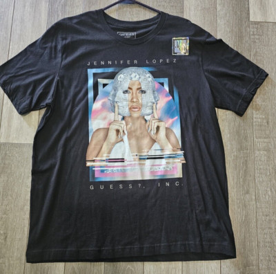 Guess Jennifer Lopez J-Lo 2019 Tour It s My Party T-Shirt Mens Womens XL Black