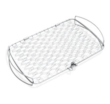 GRATICOLA DA PESCE GARNDE WEBER 6471 X BARBECUE BBQ GRILL IN ACCIAIO INOX