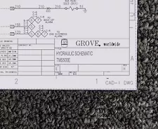 Grove Crane TMS500E Hydraulic Schematic Manual Diagram