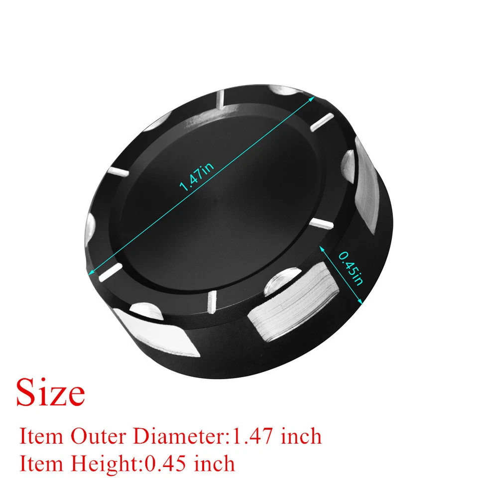 For YAMAHA FZ07 FZ8 FZ09 FJ09 MT09 FZ10 3D CNC Rear Brake Fluid Oil Cover Cap — 第 3/4 张图片