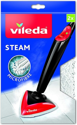 2x Vileda Panno Ricambio Scopa, Microfibra 3D, per Lavapavimenti a Vapore  100°C | eBay