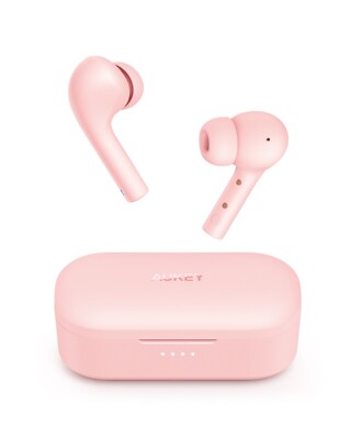 AUKEY True Wireless Earbuds, EP-T21S,  Immersive Sound Noise Cancelling, PINK