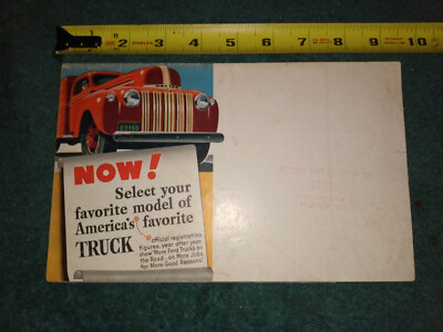 1946 FORD FULL-LINE TRUCK SALES FOLDER / BROCHURE / ORIGINAL DEALER MAILER