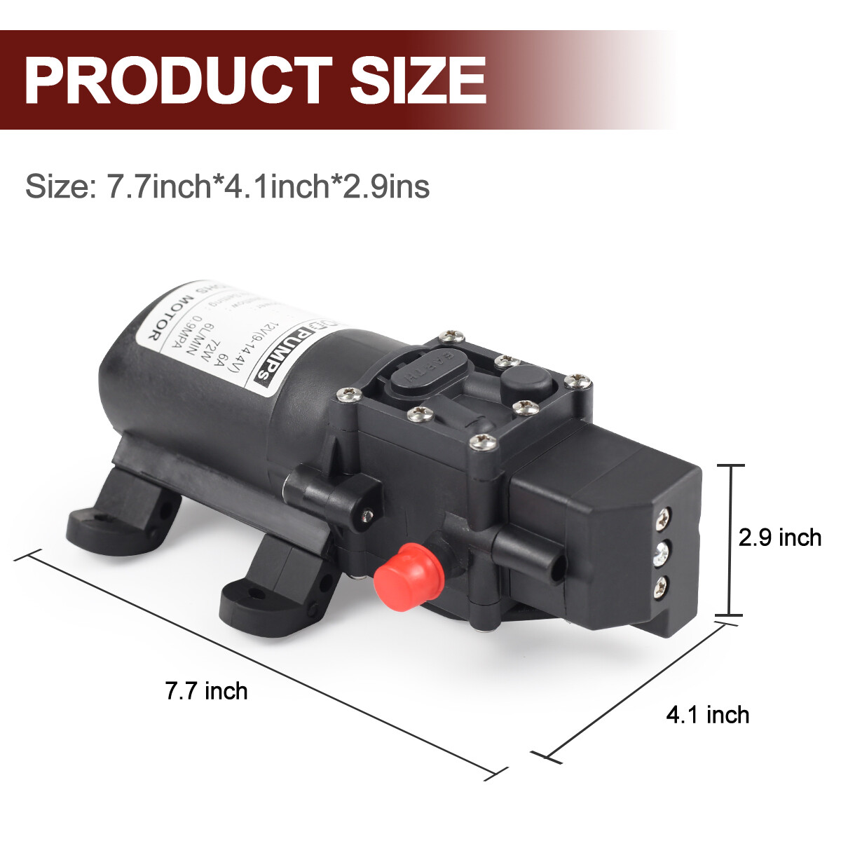 72W 12V Water Pump Caravan Camper Motorhome High Pressure Water Pump 6L/Min UK eBay