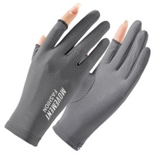 Summer Women Sunscreen Gloves Breathable UV Protection Ice Silk Touch Screen  