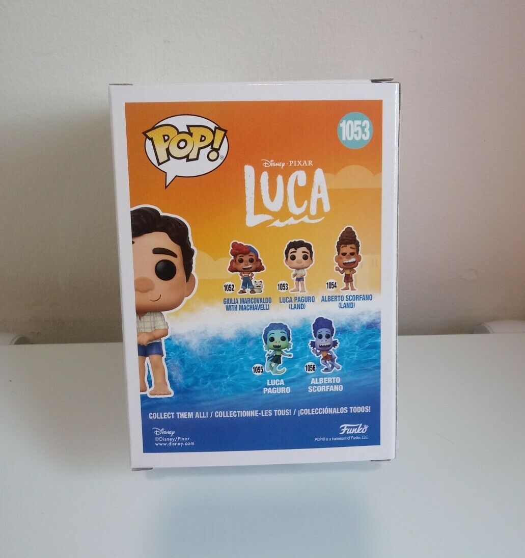 Funko Pop! Disney Luca Paguro (Land) #1053 Vinyl Figure Kids Collectible  Toy New