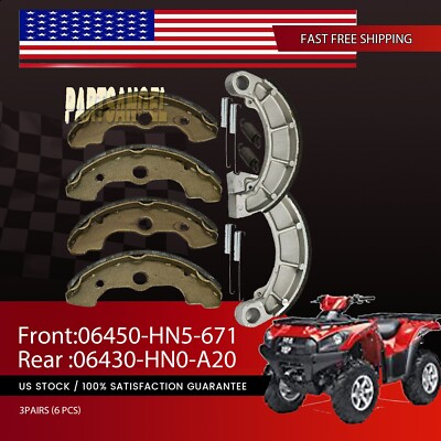 1998 Honda 300 Fourtrax Rear End Rear Brake Shoes For Honda TRX400 Foreman 400 4x4 ATV (1995-2004) - Caltric FL5159BS144HY Honda 300 Fourtrax Brakes - Foto 10