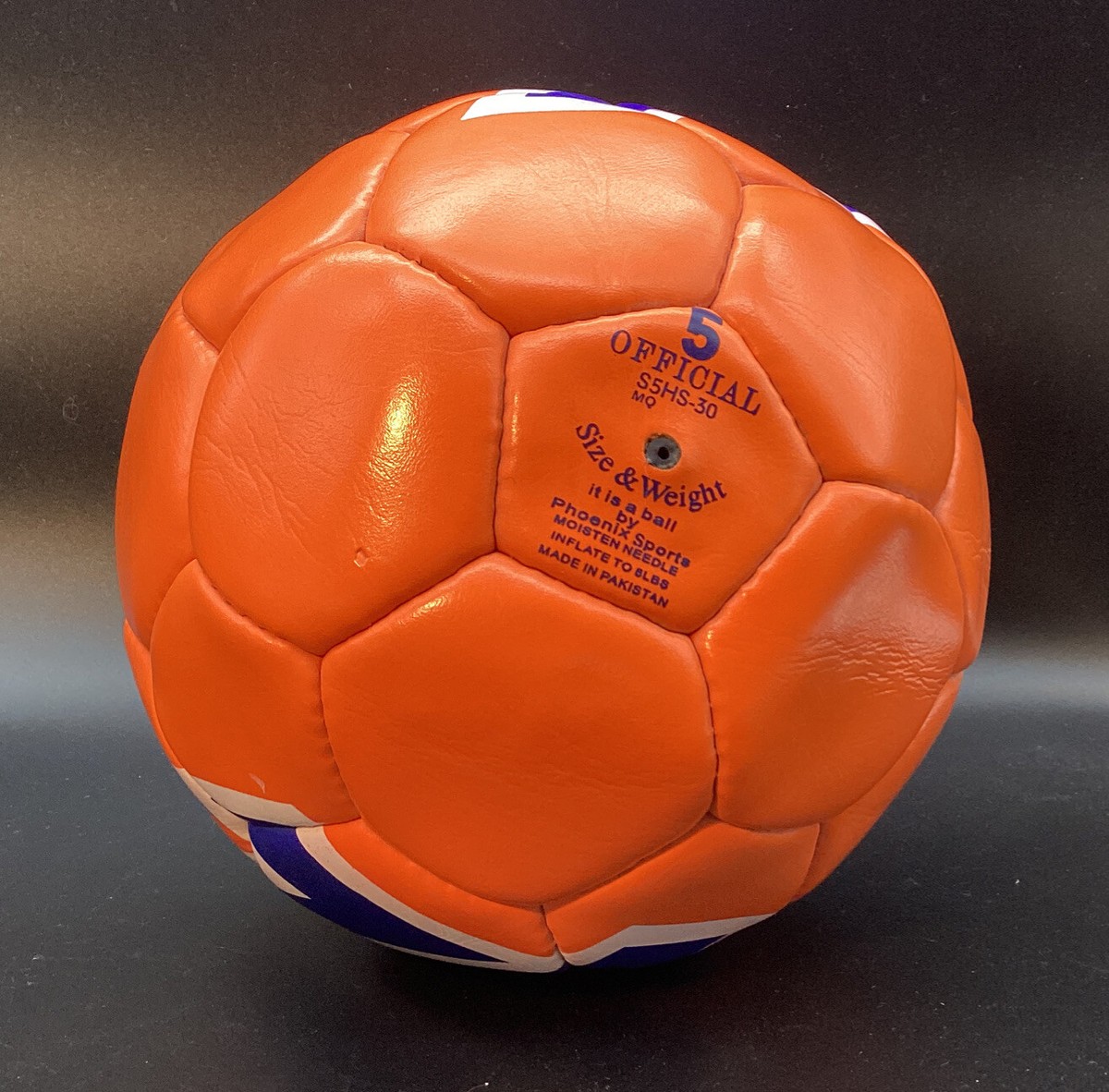 76 Gas Station Logo Soccer Ball - Orange OFFICIAL 5 S5HS-30