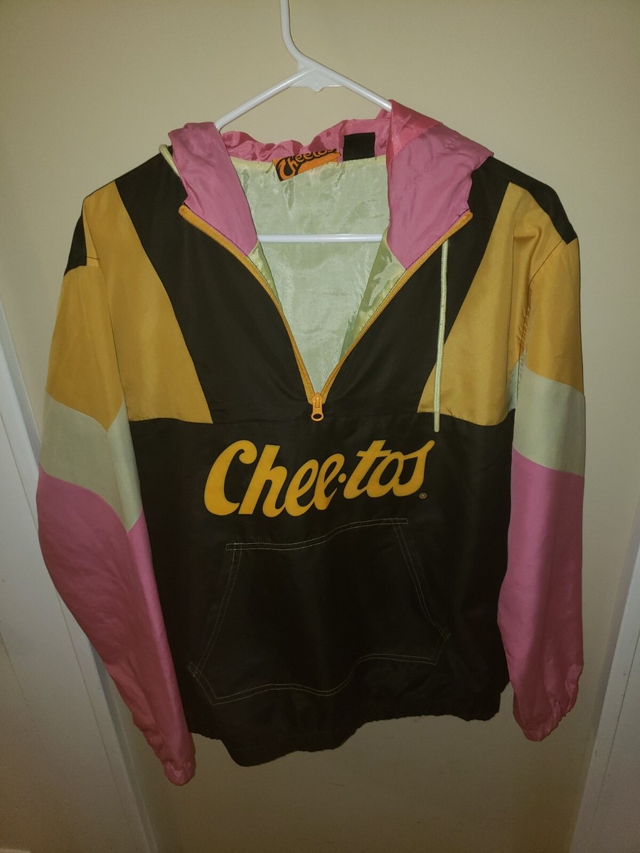 Chester Cheetah Cheetos Windbreaker Pullover Hoodie Pink Chester Cheetah Cheetos Windbreaker Pullover Hoodie Pink
