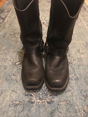 Red Wing Engineer Boot BLACK Motorcycle/Leather/969 Shoes Sz 11.5 D USA