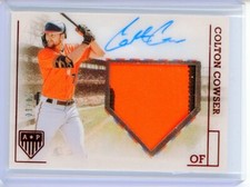2023 Panini Chronicles America's Pastime COLTON COWSER Red AUTO Patch RC 10/10