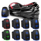 2-Lead Wiring Harness Kit ON-OFF Switch Offroad Relay Fuse LED Work Light Bar