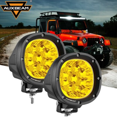 AUXBEAM 4'' LED Cube Pods Work Light Bar Spot Flood Driving Fog Offroad ATV UTV