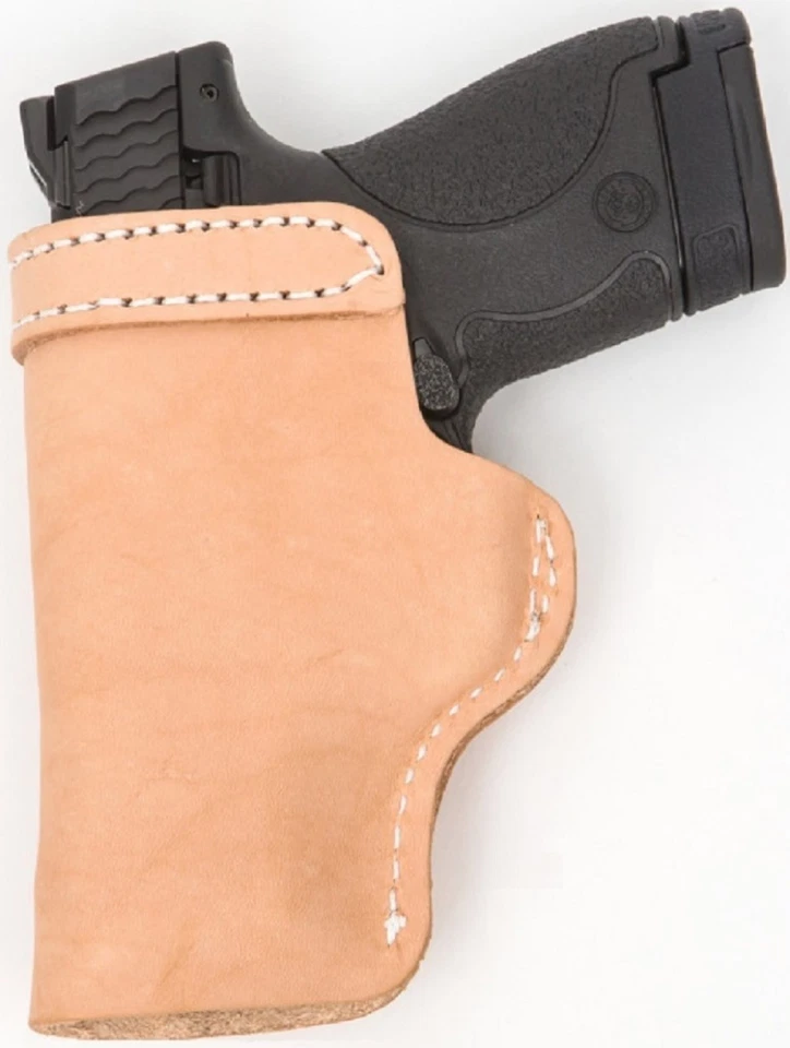 LT TAN CUSTOM OWB Leather Gun Holster U CHOOSE:rh,lh-laser-slide-cant-belt-mag - Image 3 of 4