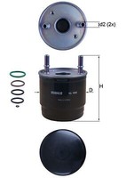 Mahle Original KL1002D Kraftstofffilter FüR Kia