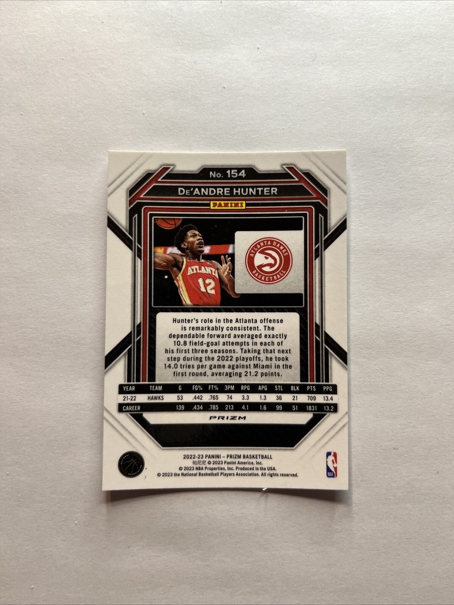 2022-23 Panini Prizm - Silver Prizm #154 De'Andre Hunter | eBay