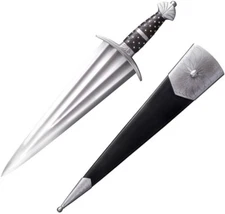 Cold Steel Cinquedea Fixed Sword 14.5" 1065 High Steel Blade Rosewood Handle