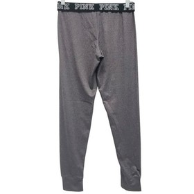 PINK Victoria Secret Ultimate Gray Joggers Fold Logo Waist Stretch M