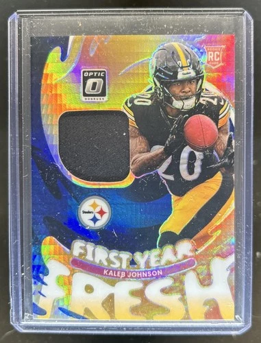 2025 Donruss Optic Kaleb Johnson Blue Hyper (RAW)