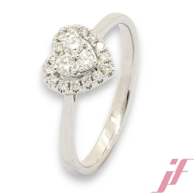 Frank Trautz Ring 585 Weißgold mit Diamanten ca. 0,27 ct W 56 - Bild 1 von 4