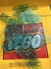 LEGO 1x3x6 Transparent Blue Door (10 pieces) #80683