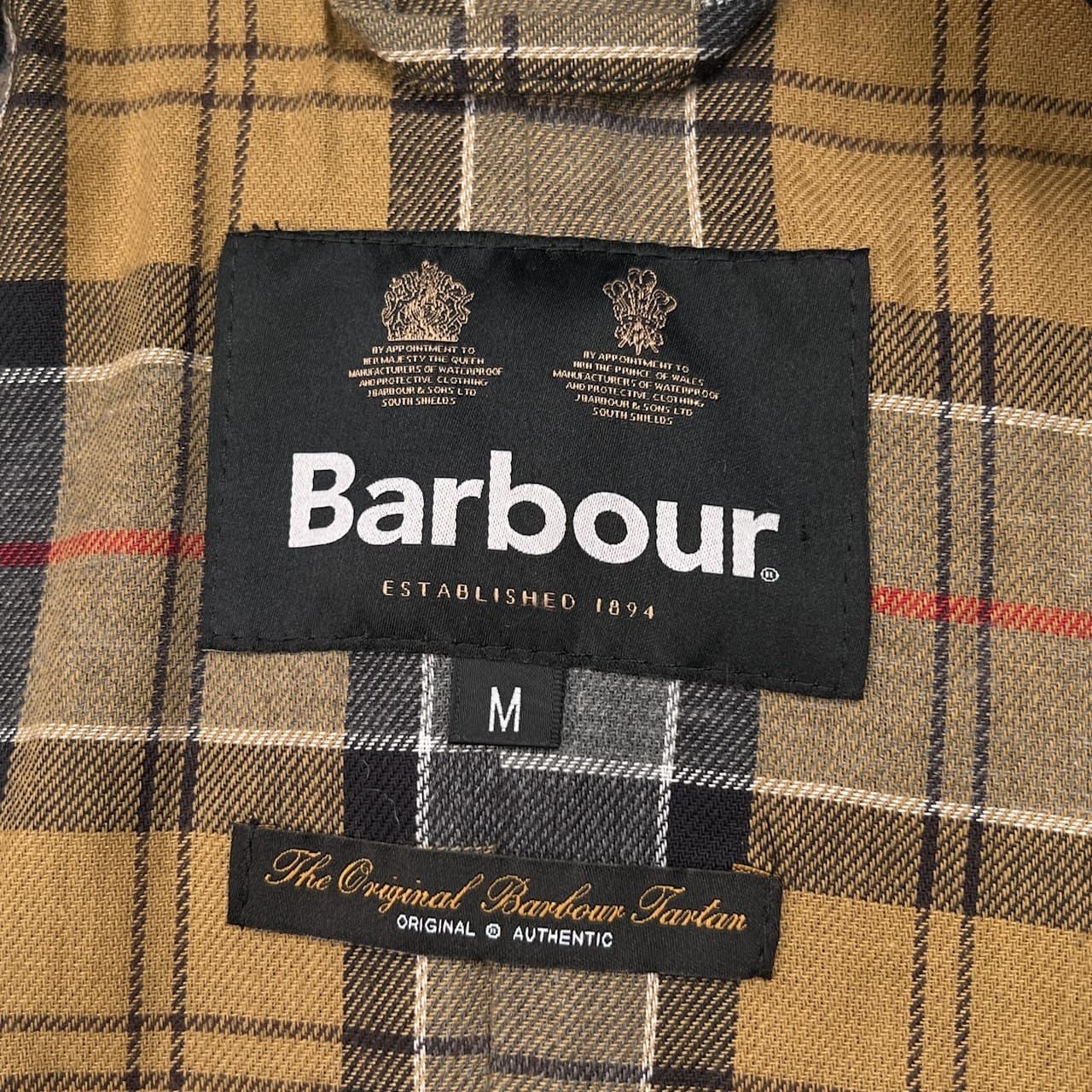 Barbour Bedale Jacket Shadow Check Pattern M Wate… - image 9