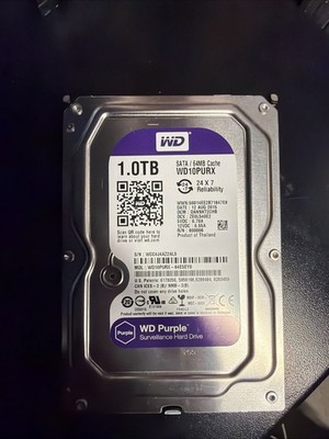 Western Digital Purple 1TB WD10PURX Hard Drive Surveillance