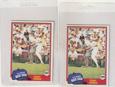 2- 1981  TOPPS    TONY PEREZ    NM/MT INV. 1,665