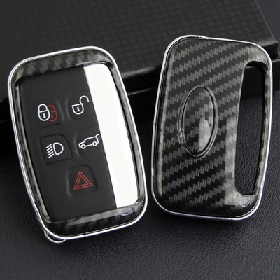 Für Range Rover Evoque Discovery Sport LR4 Autoschlüssel Fob Case Carbon Fiber