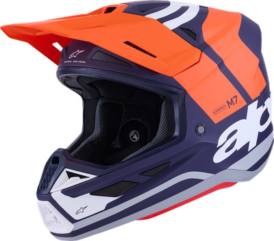 Alpinestars SM7 Core Helmet Matte Orange Blue XXL 8301826-408-XXL Offroad
