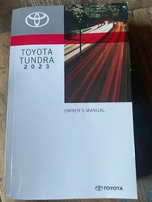 2023 Toyota Tundra Owners Manual