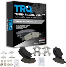 Pastiglie freno anteriori posteriori in ceramica TRQ adatte a Ford Fusion 2006-12 Lincoln MKZ Mazda6