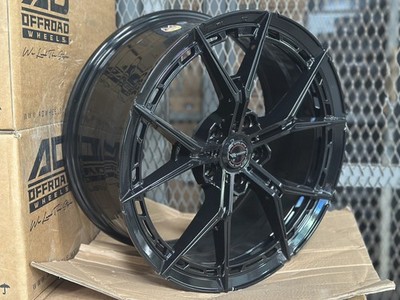 New 18x8 ET40 AD WHEEL VR-F483 (4 Wheel) 5x114.3 fit Honda Toyota Mazda Black