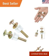 Sturdy 2Pcs Toilet Seat Screws Kit - Rust-Free Bolts, Washers  Nuts Included
