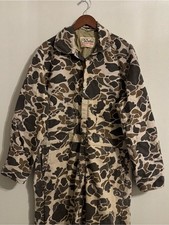 Vintage 80s Walls Duck Hunter Camo Coveralls Jumpsuit Outdoors Hunting Large