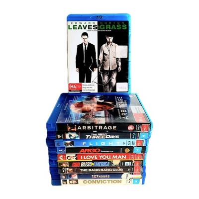 10 x Blu-ray Mixed Gift Bundle Leaves Of Grass Next Three Days 127 Hours Reg B/4