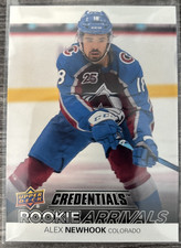 2021-22 Upper Deck Credentials Alex Newhook #RA-9 Rookie Arrivals RC