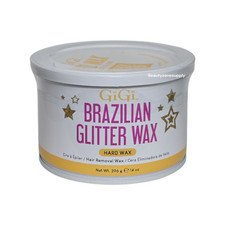 GiGi Wax Can Brazilian Glitter Hard Wax 14 oz 43264