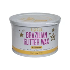 GiGi Wax Can Brazilian Glitter Hard Wax 14 oz #43264