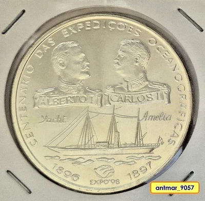 Portugal 1000 Escudos 1997 - Argent - EXPEDITIONS - EXPEDICOES - Silver -* UNC * - Photo 1/2