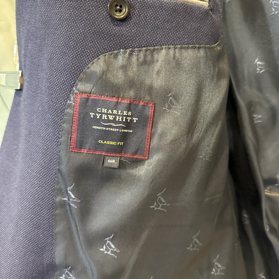Traje Charles Tyrwhitt, 46R, azul, Super120 Foto 4 de 4
